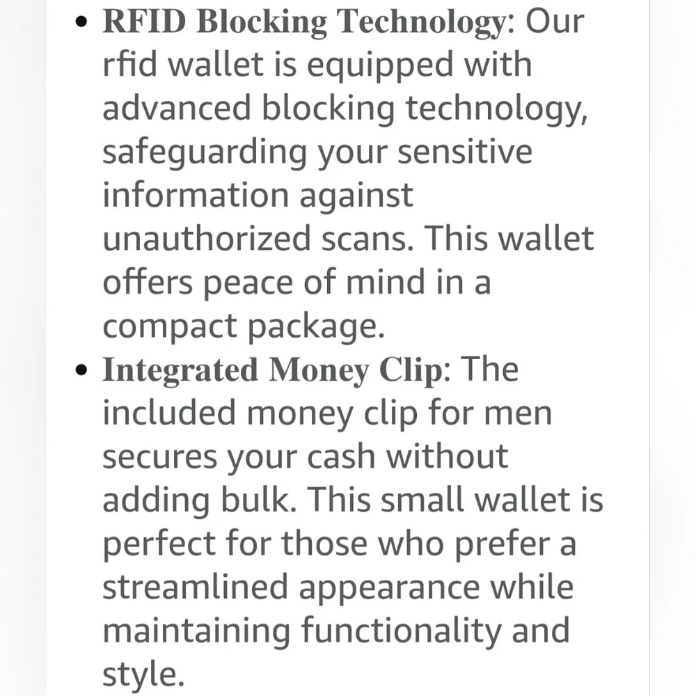 *NEW* Ronyxet Black Carbon Fiber Wallet with Card Slots